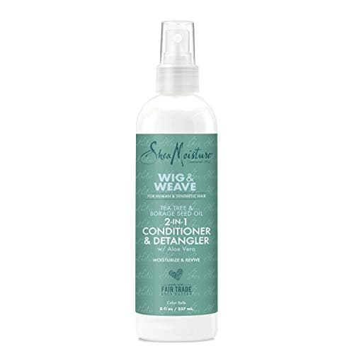 Image of Shea Moisture 2in1 Conditioner and Detangler Leave-In Conditioner for Wig - Tea Tree & Borage Seed Oil - Paraben Free - 8 oz