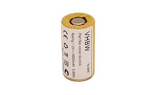 Image of vhbw SUB-C Ni-MH battery cell 3000 mAh (1.2 V) for escape route, emergency lighting, battery bar, light stick, etc.