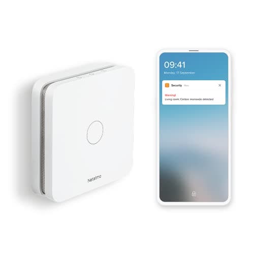 Image of Netatmo - Smart Carbon Monoxide Detector, WiFi, 10 Year Battery, 85 dB Alarm, Self-Test Function, No Smart Home System Required, Certifications EN 50291 and NF, NCO-DE