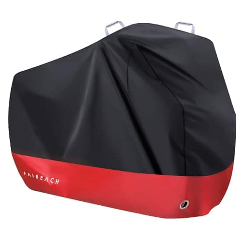 Image of Faireach Bike Cover Waterproof Outdoor, 210D Premium Fabric Bicycle Cover, Anti Dust Rain Snow UV, Bike Rain Cover for Mountain, Road & Heavy Duty Bikes with Lock Holes & Storage Bag