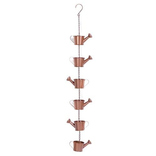 Image of Deosdum Wind Chimes, Funny Kettle Shaped Wind Chimes Metal Wind Chime Watering Can Hanging Ornament for Home Garden Balcony Patio
