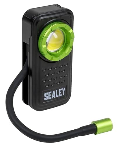 Image of Sealey 8W COB LED & 1W SMD LED Pocket Light with Flexi Inspection Light, 600lm - LED600FX, Green and Black