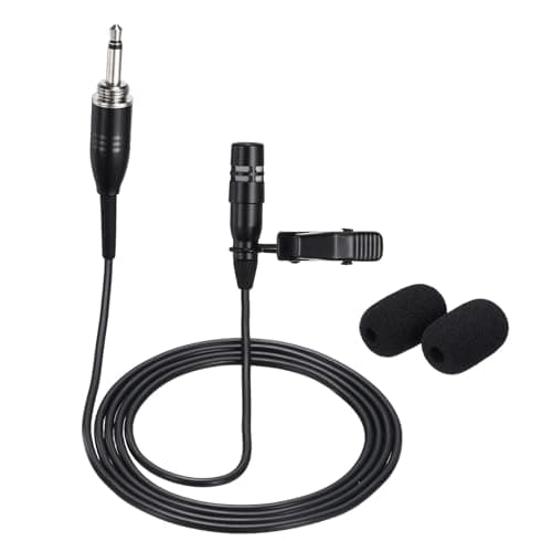 Image of sourcing map Lavalier Lapel Microphone, 3.5mm Thread Screw Plug Condenser Collar Microphone 1m Wired Unidirectional Condense Mini Lapel Mic for Presenters Musicians Actors