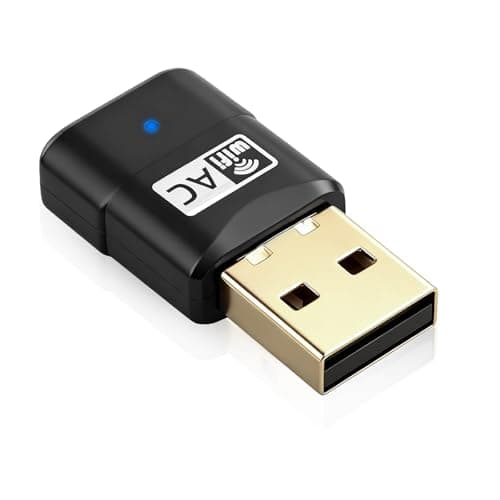 Image of Flintronic Wifi Dongle, 600Mbps USB Wifi Adapter for PC, 802.11AC Mini Wireless Dual Band 2.4Ghz/5GHz Wi-Fi Adapter for PC Desktop/Laptop, Supports Windows 11/10/8/7/Vista/XP, Mac OS X 10.9-10.15