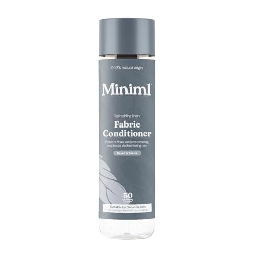 Image of Miniml Eco Fabric Softener 1L - Fresh Linen Scented All Natural Fabric Softener for Sensitive Skin - 100% Vegan & Cruelty Free (50 Washes)