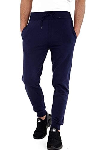 Image of GW CLASSYOUTFIT Kids Boys Girls School Fleece PE Joggers Jogging Tracksuit Bottoms 3-14 Years (9-10 Years, NAVYBLUE)