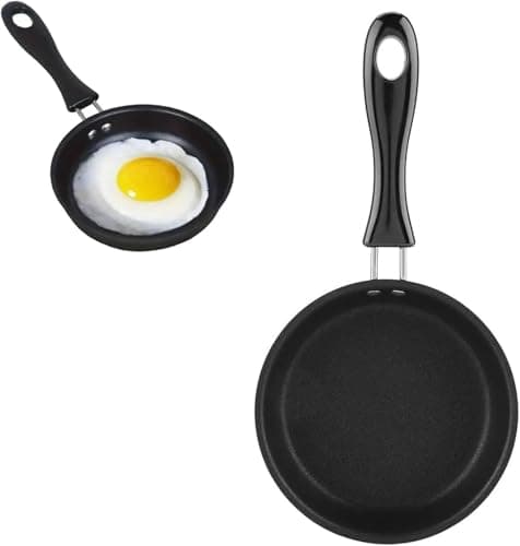 Image of Paicreate Small Frying Pan, Mini Frying Pans for One Egg, Non-Stick Fryings Pan, Egg Fryings Pans, Portable Camping Cooking Omelet Pan for Gas Stove Induction Hob (20cm Frying pan)