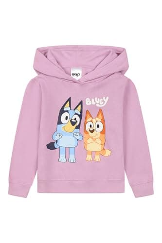 Image of Bluey Girls Hoodie Cotton Kids Hoody (7-8 Years) Purple