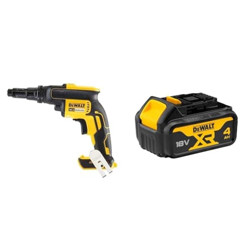 Image of Dewalt DCF622N-XJ Self Drilling TEK Screwdriver Bare Unit, 18 V, Yellow/Black + DEWALT Battery