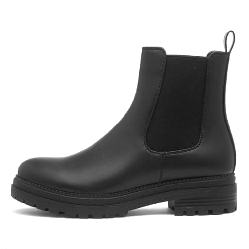 Image of Lilley Womens Black Ankle Chelsea Boot - Size 6 UK - Black
