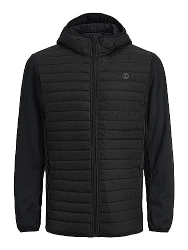 Image of JACK & JONES Mens Quilted Jacket Black XL