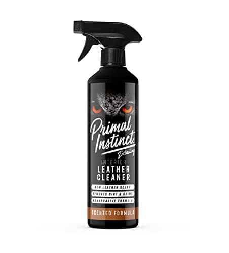 Image of Primal Instinct - Car Leather Cleaner - Interior Leather Restorer & Conditioner for Car Seats, Dashboards, Door Panels - Non-Greasy Formula Cleans, Softens & Protects - 500ml