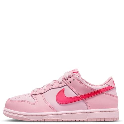 Image of Nike Dunk Low Little Kids Shoes, Medium Soft Pink/Pink Foam, 10.5 UK