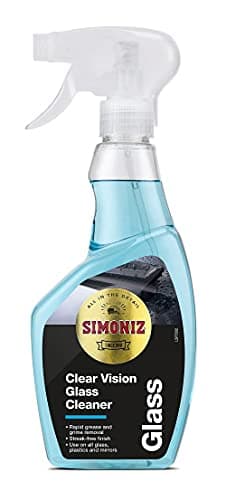 Image of Simoniz Clear Vision Car Glass Cleaner Spray, Car Window Cleaner For Clear & Streak-Free Windows, Essential Car-Cleaning Products, Rapid Action Car Windscreen Cleaner For Better Visibility, 500ml