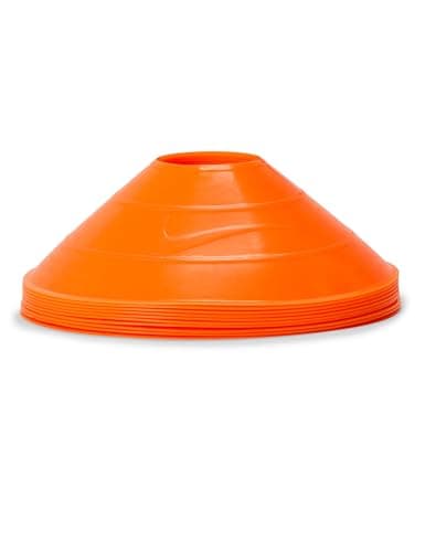 Image of Nike Training Cones 10 Pack – Training Cone Set for Football Training, Agility & Sports Exercises, Total Orange, One Size