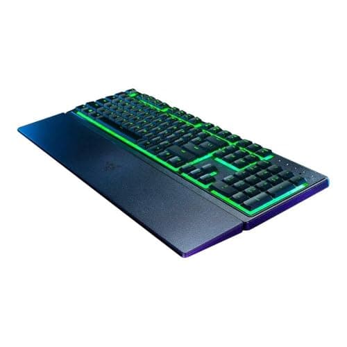 Image of Razer Ornata V3 X Gaming Keyboard with Mecha Membrane Hybrid Switches (Multifunctional Control and Media Keys, Fully Programmable, RGB Chroma) QWERTZ | DE Layout, Black