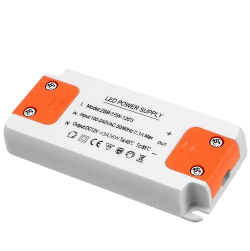 Image of AXFEE LED Driver 36W, Led Transformer 12V 3A, 240V AC to 12V DC Constant Voltage driver Adapter, Low Voltage Led Driver Adapter for led Strip, Display, Cabinet Lights, Bulbs and Ring Doorbell