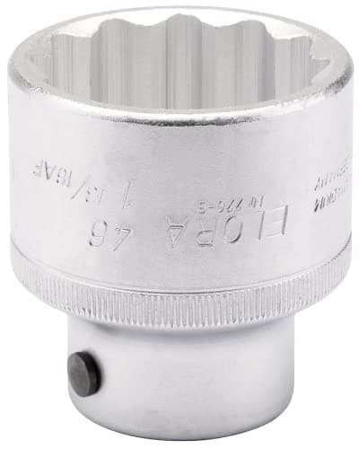 Image of Draper 848 Elora Bi-Hexagon Socket, 3/4" Square Drive, 46mm