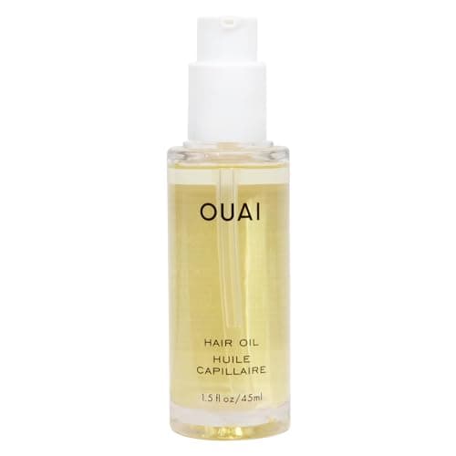 Image of OUAI Hair Oil - Hair Heat Protectant Oil for Frizz Control - Adds Hair Shine and Smooths Split Ends - Color Safe Formula - Paraben, Phthalate and Sulfate Free - 45ml