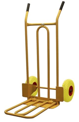 Image of CGV380 Heavy Duty Sack Truck and Folding Sack Trolley Heavy Duty with Fixed Toe, Puncture Proof Wheels & Steel Frame for Home & Commercial Use, 200 Kg Capacity