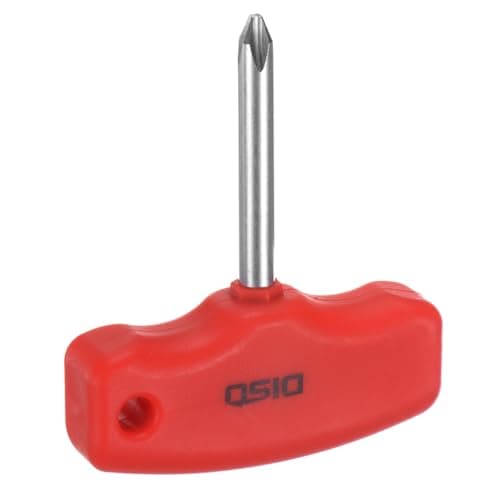 Image of sourcing map PH2 T-Handle Phillips Screwdriver #2 Magnetic Screwdrivers CR-V Pocket Screwdriver for DIY Repairing, Red