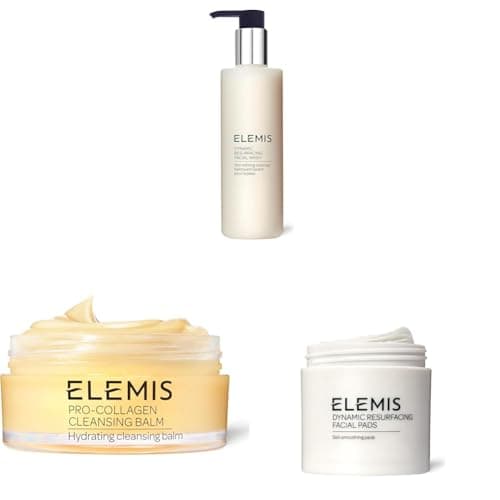 Image of ELEMIS Skincare Trio – Dynamic Resurfacing Facial Wash, Pro-Collagen Cleansing Balm 50g & Resurfacing Facial Pads