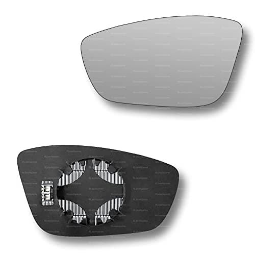 Image of Less4spares Replacement Wing Mirror Glass Left Compatible with Peugeot 2008 2020-2022 CLIP-ON Passnager Near Side N/S Heated Convex