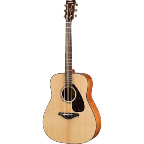 Image of Yamaha FG800 the iconic beginner's acoustic guitar with an authentic sound for adults and teenagers, 4/4 wooden guitar in natural