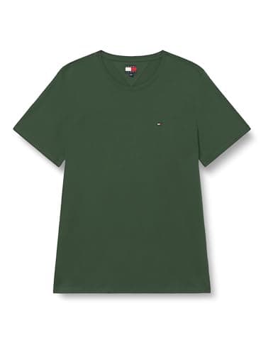 Image of Tommy Jeans Men's TJM Xslim Jersey Tee Dm0Dm04411 S/S T-Shirt, Green (Shadow Pine), M
