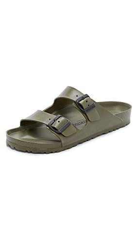 Image of Birkenstock Unisex Arizona Essentials EVA Khaki Sandals - 42 M EU