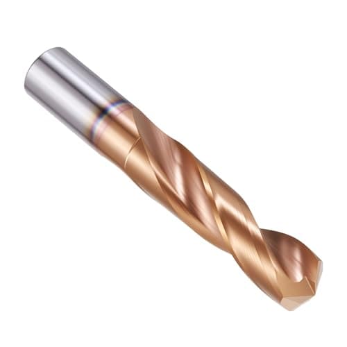 Image of PATIKIL 12.8mm Drill Bit, Carbide Twist Jobber Bits Straight Shank 130° for Drilling Hard Metal Alloy Steel Stainless Steel Titanium Alloys - 1 Pack