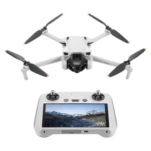 Image of DJI Mini 3 (DJI RC) - Mini Drone with Remote Control and Camera, Lightweight and Foldable with 4K HDR Video, 38min Flight Time, Vertical Recording and Smart Functions, C0