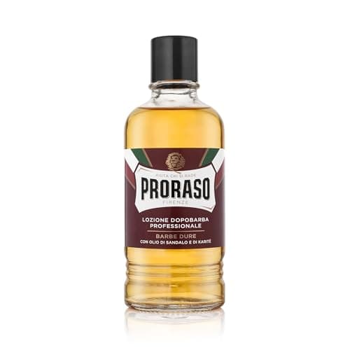 Image of Proraso Professional Aftershave Lotion Nourishing, 400ml, Aftershave with Sandalwood and Shea Oil, Helps Restore Skin Comfort, Made in Italy