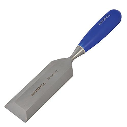 Image of Faithfull Bevel Edge Chisel 50mm Blue Grip Chrome Vanadium Steel