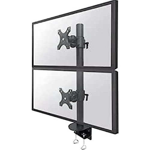 Image of Neomounts by Newstar FPMA-D960DVPLUS - Mounting kit - for 2 LCD displays - black - screen size: 17"-49" - clamp mountable, desk-mountable