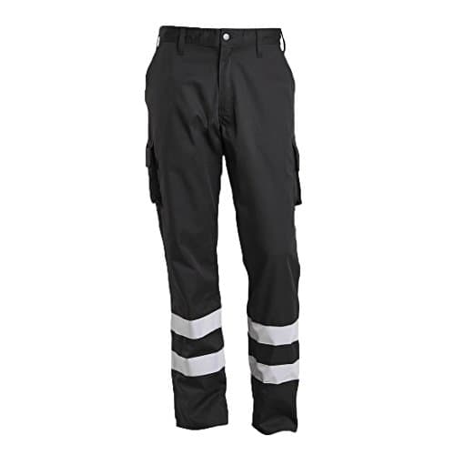 Image of Mascot 17979-850-09 Macmichael Workwear Reflective Tape Lightweight Trouser with Thigh Pockets, Size 82C50, Black