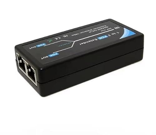 Image of SMLIGHT 1-to-2 port POE Extender / ethernet Switch with IEEE 802.3af Standard for NVR IP CCTV Camera AP IP VOICE POE Extend 100 meters Cat5/Cat5e/Cat6 100Mbps