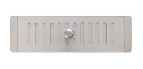Image of DEMLOU Adjustable Anodised Aluminium Air Vent Grille – Open and Close Airflow Control – Ventilation for Cabinets Cupboards Kitchen and Bathroom – 25 x 8 cm (10 × 3 in).