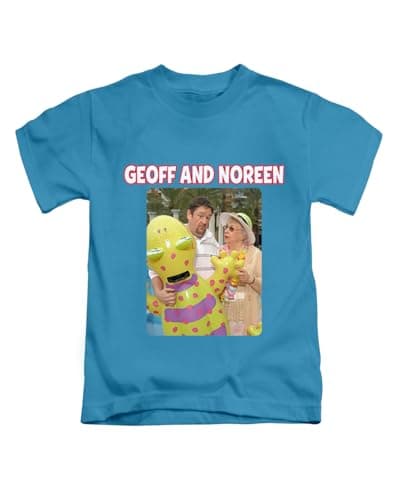 Image of New Spirit Original Geoff Oracle and Noreen Meme British Comedy Humour Novelty Tee T-Shirt Funny Unisex T Shirt Top Sapphire