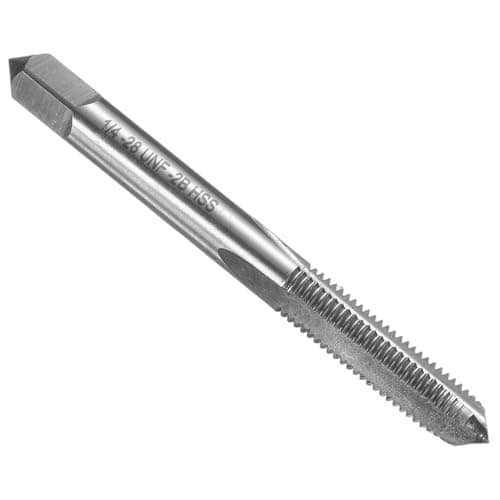 Image of sourcing map Hand Bottom Tap 1/4-28 UNF 2B Thread Bottoming Style Threading Taps High Speed Steel HSS6542 Straight Flutes Screw Tapping Tool