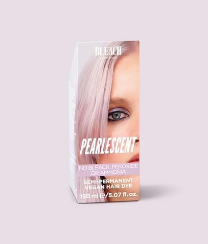 Image of Bleach London Pearlescent Colour - Pearl Pinky Blonde Hair Dye - Vegan & PETA-Approved Semi-Permanent Direct Dye - 150 ml