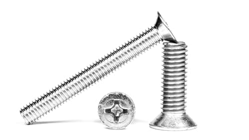 Image of M4 (4mm x 12mm) A2 Stainless Steel Phillips Countersunk Machine Screws Flat Head DIN 965 (Pack of 20) F03B