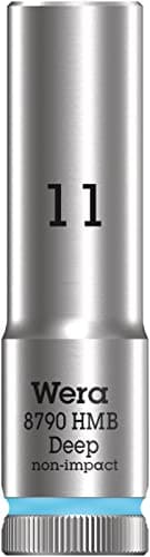Image of Wera 05004533001 8790 HMB Deep Socket, Cyan, 11.0 mm