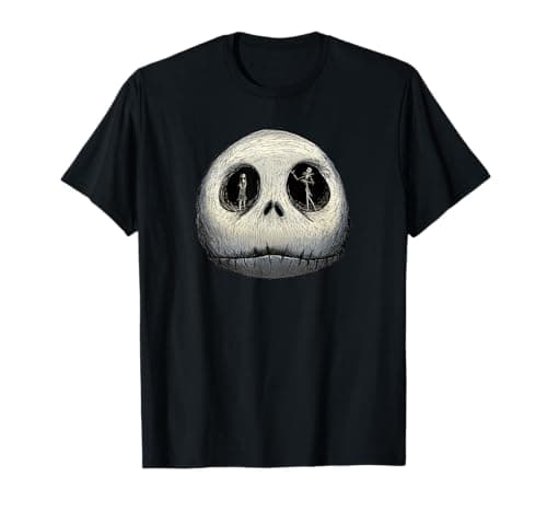 Image of Disney The Nightmare Before Christmas Sally and Jack Face T-Shirt
