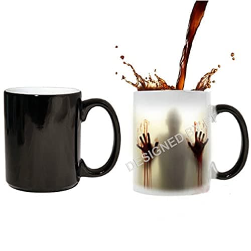 Image of Walking Dead Zombies Heat Sensitive Colour Changing Magic Ceramic 11oz Mug by FT.