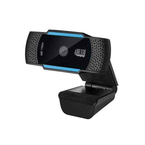 Image of Adesso CyberTrack H5, 1080p HD Auto Focus Webcamera, built in dual microphone, noise cancellation, USB Webcam Plug and Play Desktop and Laptop Webcam for PC Windows Mac OS, for Video conferencing VOIP