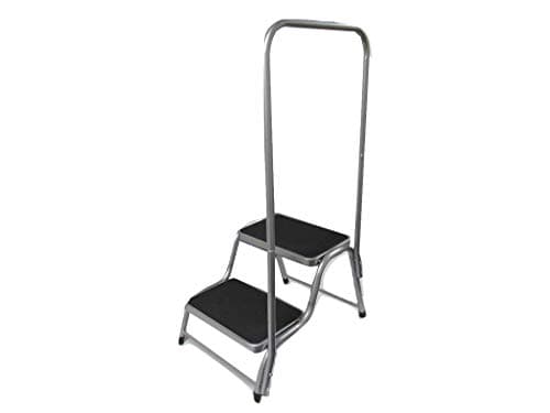 Image of Double Anti Slip Step with Support Handrail (Caravan Motorhome Disabled Aid Assist)