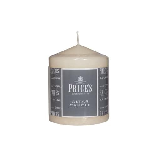 Image of Price's Candles - Altar Candle - 100mm x 80mm - Unscented - Up To 50 Hour Burn Time - Smokeless & Dripless