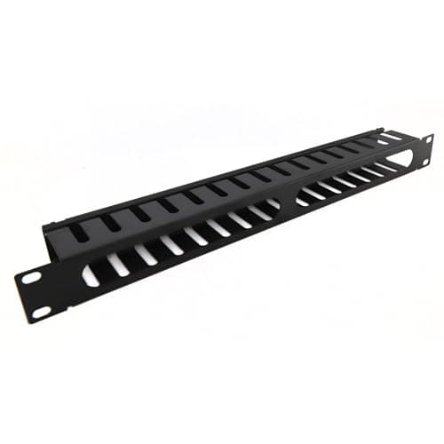 Image of kenable Cable Management Bar 1U for Data Cabinet 19 Inch Rack with VENTS