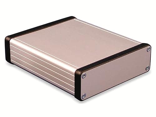 Image of Hammond 1455L1201 Extruded Aluminium Enclosure 123 x 103 x 30.5mm Natural